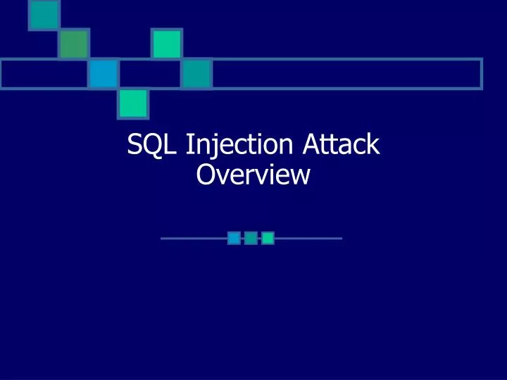 sql injection attack overview