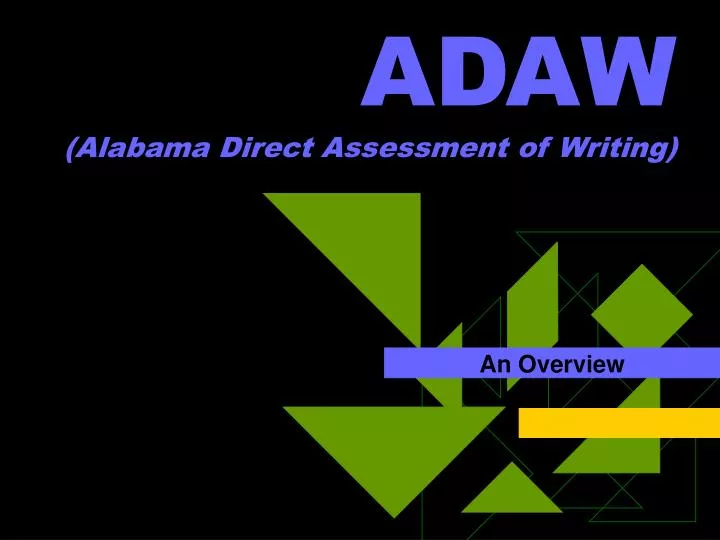 adaw alabama direct assessment of writing