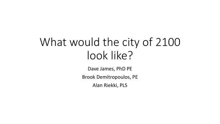 what would the city of 2100 look like