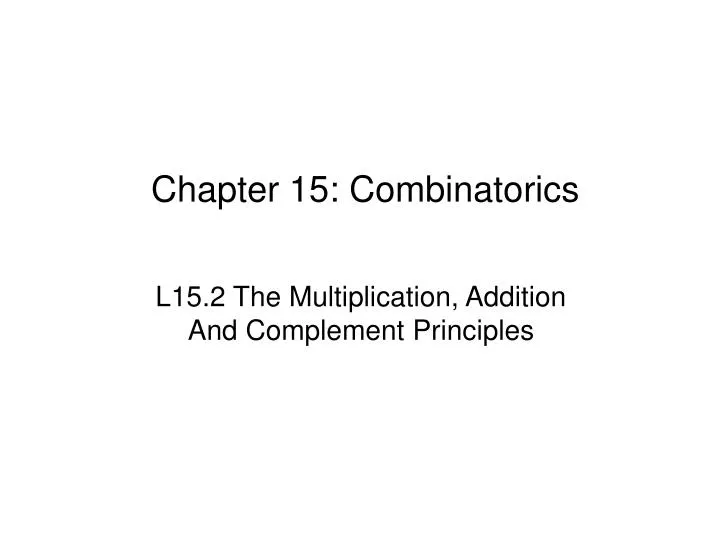 chapter 15 combinatorics