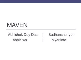 MAVEN