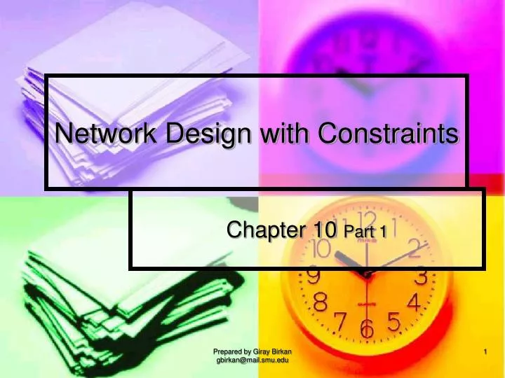 network design with constraints