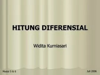 hitung diferensial