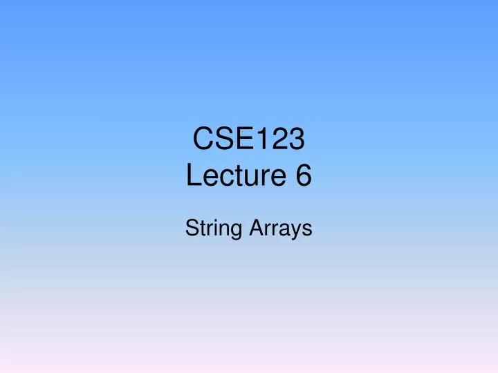 cse123 lecture 6