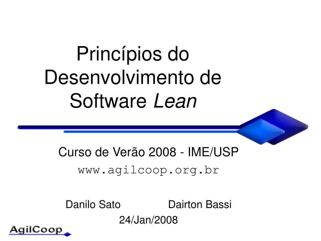 PPT - Lean Software Development Principles - Summer Course 2008 ...