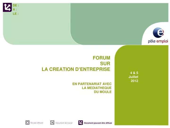 forum sur la creation d entreprise