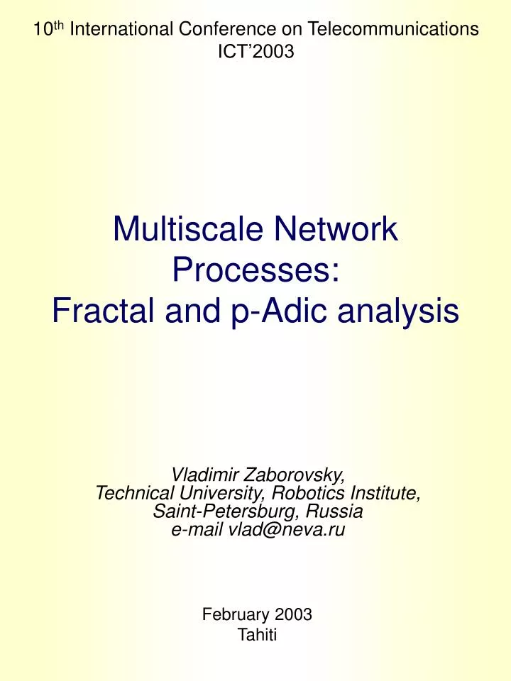 multiscale network processes fractal and p adic analysis