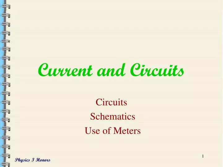 current and circuits