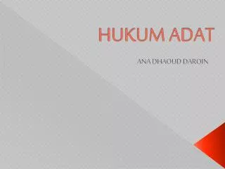 hukum adat