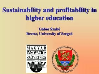 Sustainability and profitability in higher education