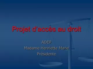projet d acc s au droit