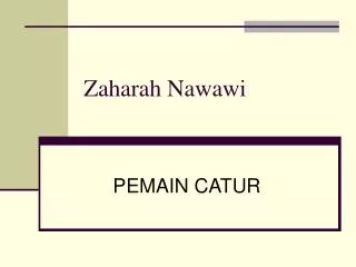 zaharah nawawi