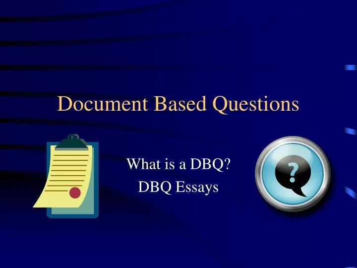 document based questions
