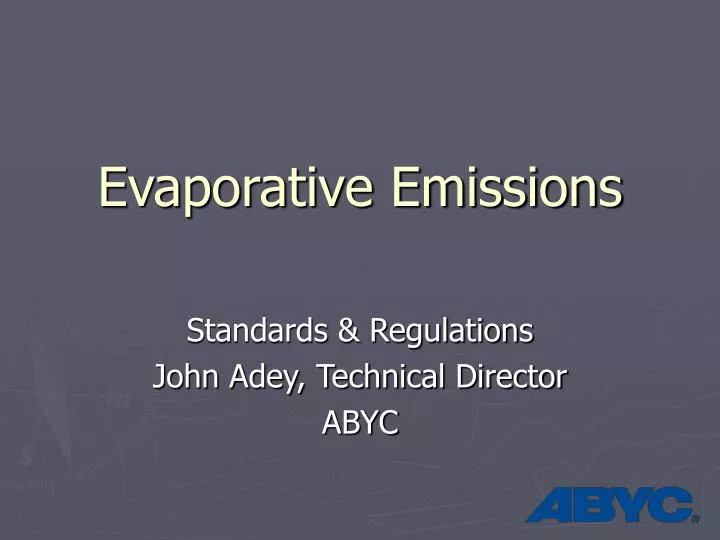 evaporative emissions