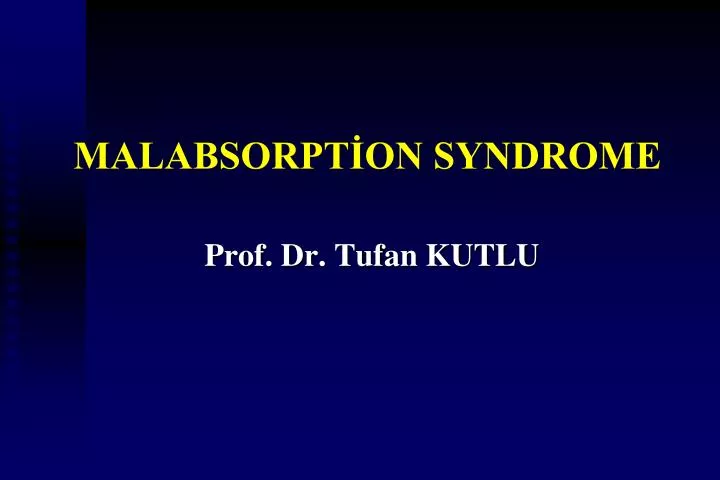 malabsorpt on syndrome