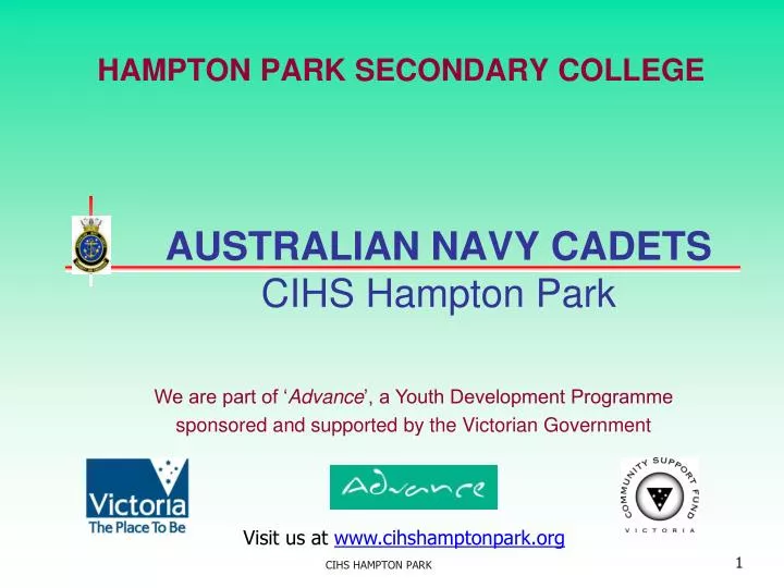 australian navy cadets cihs hampton park