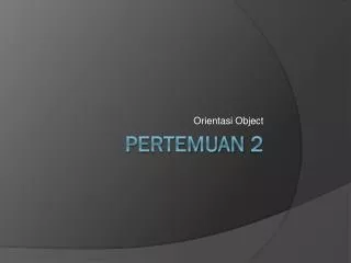 orientasi object