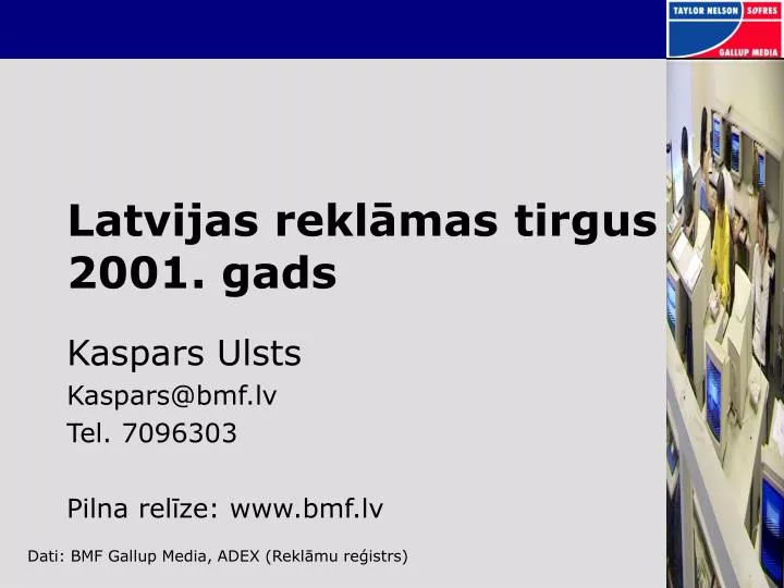 latvijas rekl mas tirgus 2001 gads