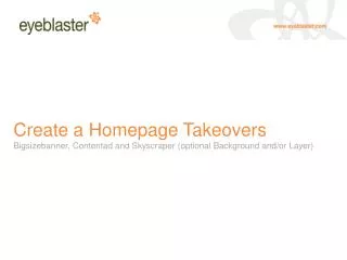 Definition of a Homepage Takeovers