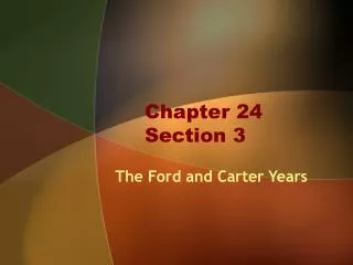 Chapter 24 Section 3