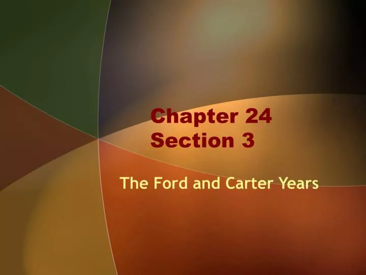 chapter 24 section 3