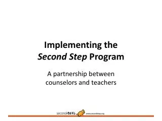 Implementing the Second Step Program