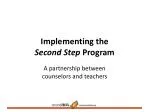 Implementing the Second Step Program - slide 1