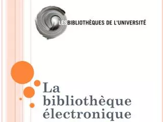 la biblioth que lectronique