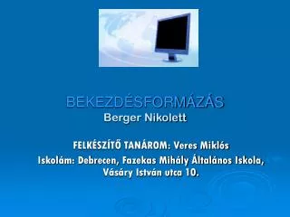 bekezd sform z s berger nikolett