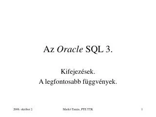 az oracle sql 3