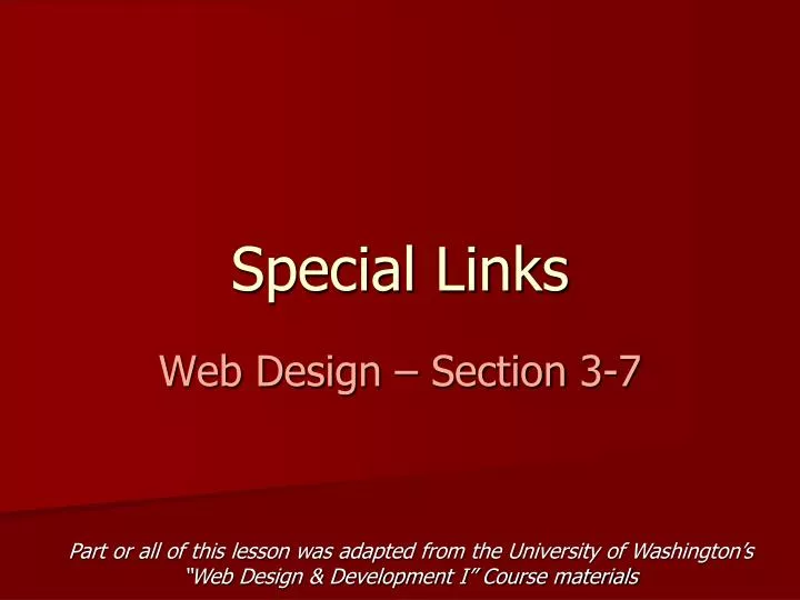 special links