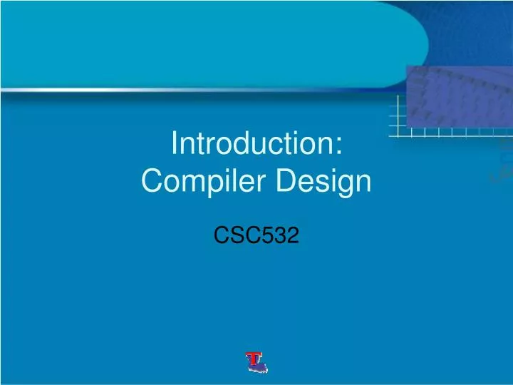 introduction compiler design