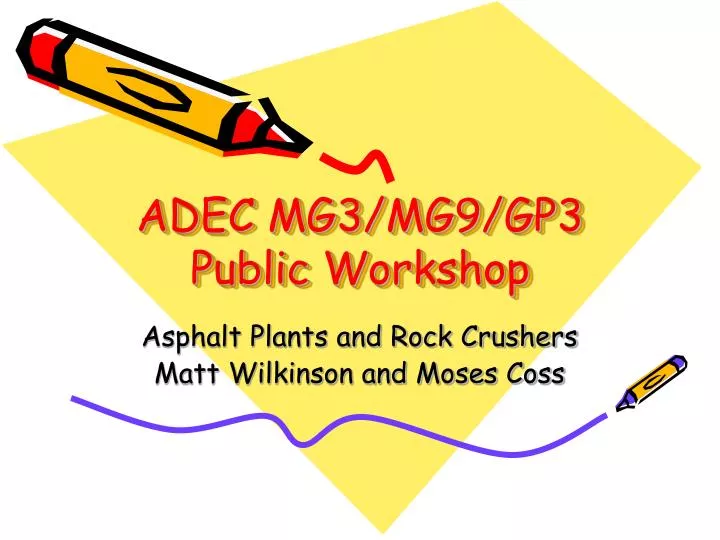 adec mg3 mg9 gp3 public workshop