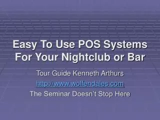 Easy To Use POS Systems For Your Nightclub or Bar