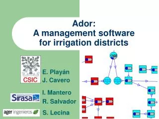 Ador: A management software for irrigation districts