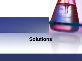 Solutions