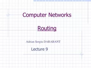 computer networks routing