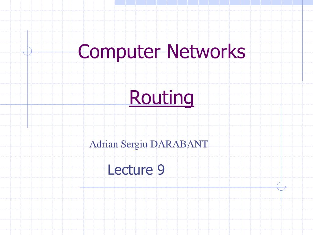 PPT - Computer Networks Routing PowerPoint Presentation, free download ...