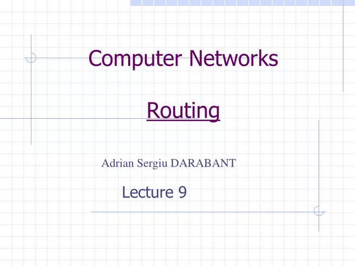computer networks routing