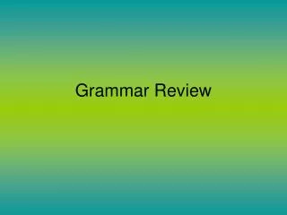 grammar review