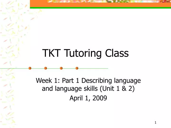 tkt tutoring class