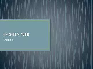 pagina web