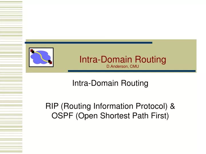 intra domain routing d anderson cmu
