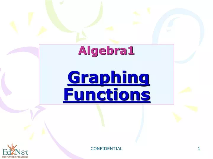 algebra1 graphing functions