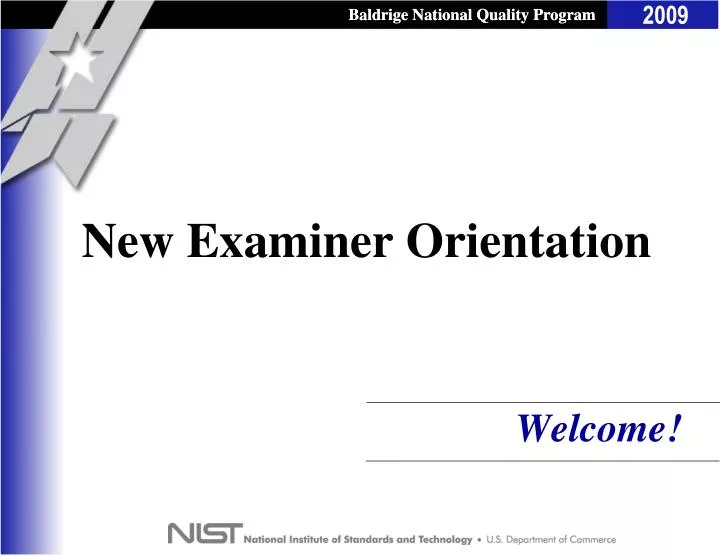new examiner orientation