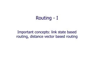 routing i