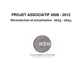 projet associatif 2008 2012