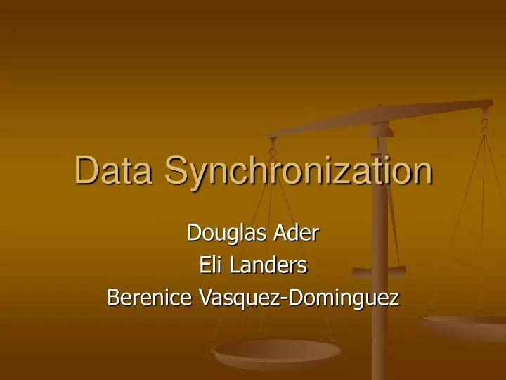 data synchronization