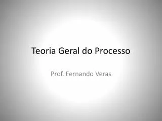 teoria geral do processo