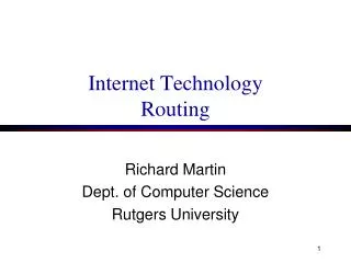 internet technology routing
